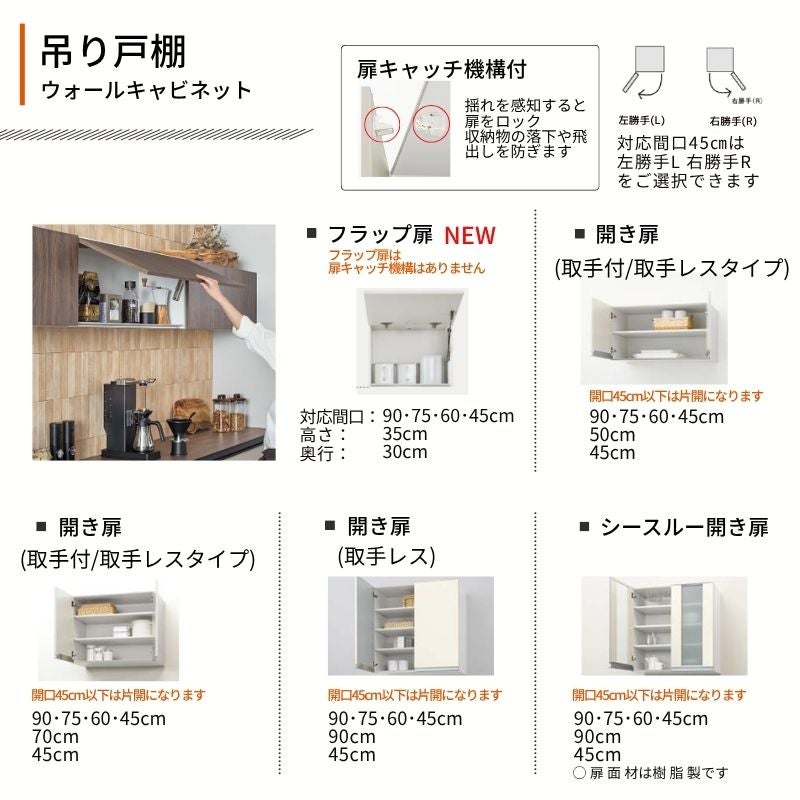 26年新モデル カップボード ノクト 食器棚 間口120cm(60+60)cm 壁付型