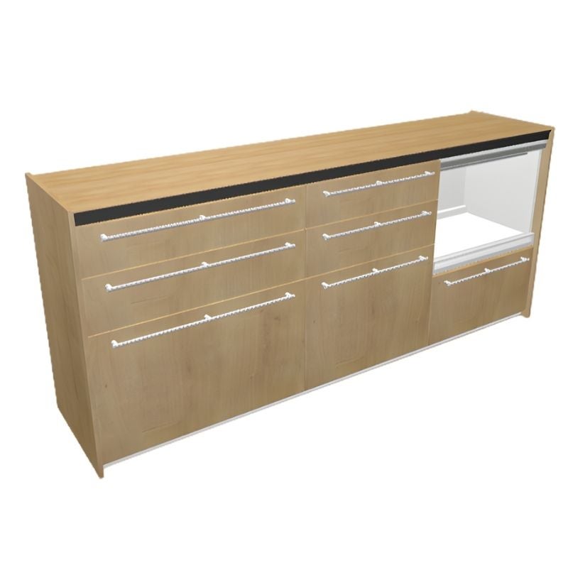 26年新モデル カップボード ノクト 食器棚 間口195cm(75+60+60)cm 壁付
