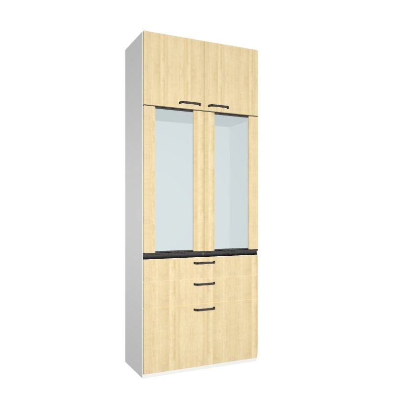 26年新モデル カップボード ノクト 食器棚 間口75cm 壁付型 トール