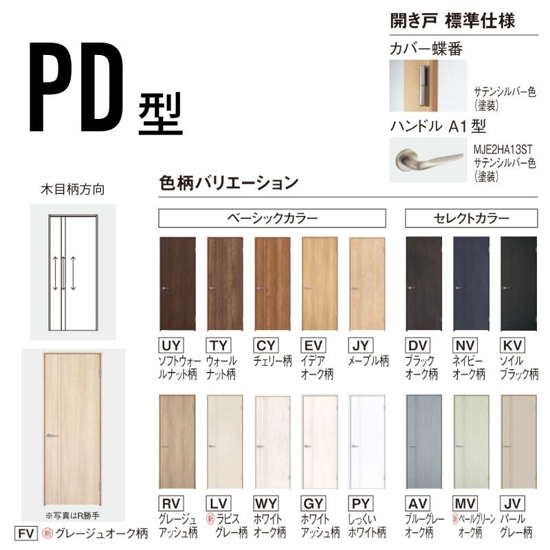 オーダーサイズ】パナソニック ベリティス 片開きドア パネルタイプ PD
