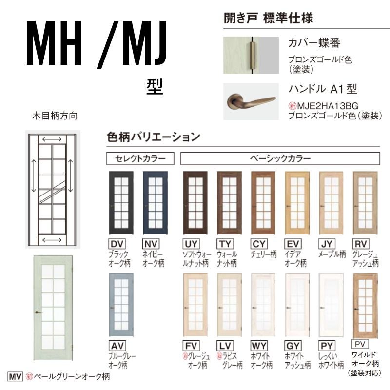 パナソニック ベリティス 片開きドア クラフトレーベル 採光タイプ MH