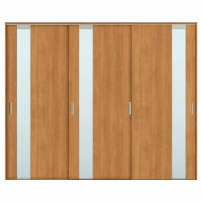 建具 室内引戸 TA Vレール方式 ノンケーシング枠 引違い戸 3枚建/EGT(エッチングガラス) 2420 リクシル トステム ドア 交換 リフォーム DIY