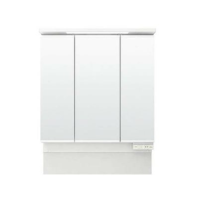 ピアラ ミラーキャビネット 間口W750mm MAJX2-753TZJU 3面鏡 アジャストミラー スリムLED 全収納 全高1780～1900mm用 くもり止めコート付