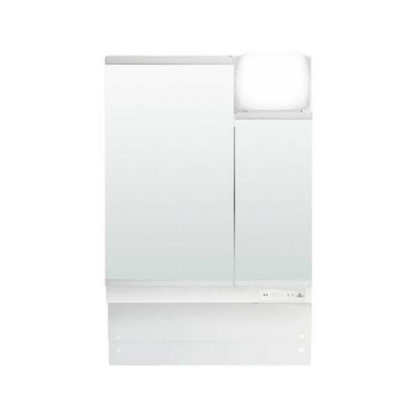 ピアラ ミラーキャビネット 間口W600mm MAJX2-602TZJU 2面鏡 アジャストミラー 電球形LED 全収納 全高1780～1900mm用 くもり止めコート付