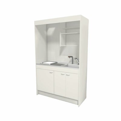 LIXIL ミニキッチン フルユニット 飲料用電気温水器タイプ 間口150cm(1500mm) IHヒーター100V DMK15LKWC(1/2)F100(R/L) 電気温水器セット付で注文可能 コンパクトキッチン 流し台 リフォーム