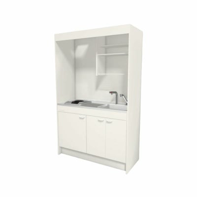 LIXIL ミニキッチン フルユニット 飲料用電気温水器タイプ 間口105cm(1050mm) 電気コンロ200V DMK10LKWC(1/2)A200(R/L) 電気温水器セット付で注文可能 コンパクトキッチン 流し台 リフォーム