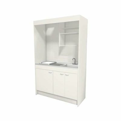 LIXIL ミニキッチン フルユニット 扉タイプ 間口105cm(1050mm) IHヒーター100V DMK10LEW(B/E)(1/2)F100(R/L) コンパクトキッチン 流し台 リフォーム