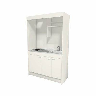 LIXIL ミニキッチン フルユニット 扉タイプ 間口105cm(1050mm) 電気コンロ100V DMK10LEW(B/E)(1/2)A100(R/L) コンパクトキッチン 流し台 リフォーム