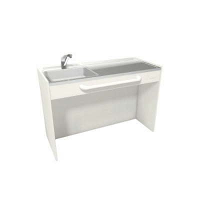 LIXIL ミニキッチン オープンタイプ ハーフユニット 間口90cm(900mm) コンロなし DMK09HG(W/N)(D)(1/2)NN(R/L) コンパクトキッチン 流し台 リフォーム