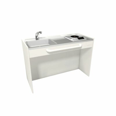 LIXIL ミニキッチン オープンタイプ ハーフユニット 間口90cm(900mm) 電気コンロ200V DMK09HG(W/N)(D)(1/2)A200(R/L) コンパクトキッチン 流し台 リフォーム