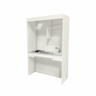 LIXIL ミニキッチン オープンタイプ フルユニット 間口105cm(1050mm) 電気コンロ100V DMK10LG(W/N)(D)(1/2)A100(R/L) コンパクトキッチン 流し台 リフォーム