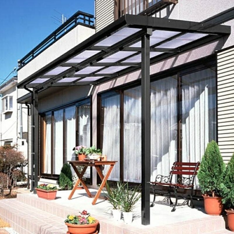 LIXILナーラテラス 1500タイプ 九州・四国間 間口8700mm(4.5間)×出幅885mm(3尺) 耐積雪50cm 標準柱