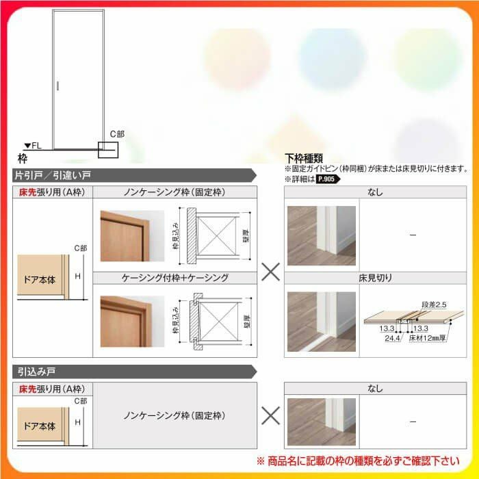 リビングドア　吊戸　施工説明書付　大建工業　DIY　建具 室内ドア - リビングドア オプション 引戸・吊戸 - 立体引手/にぎり