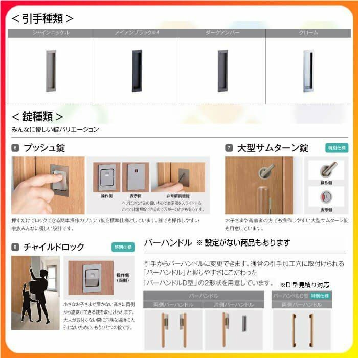 室内引戸 引分け戸 Vレール方式 ラシッサ D ヴィンティア LGH ノンケーシング枠 3220 W3253×H2023mm リクシル トステム 引き分け戸 室内 ドア 引き戸 LIXIL/TOSTEM リビング建材 室内建具 戸 扉 ドア リフォーム DIY 7枚目