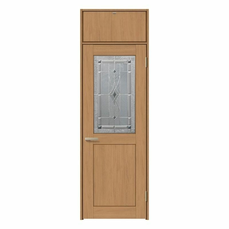 ランマ付 室内ドア ラシッサS LWB ケーシング付枠 0724 W780×H2400mm ステンドガラス入りドア 錠付き/錠なし リクシル LIXIL 屋内 セミオーダー 建具 ドア 木製 おしゃれ 室内ドア 交換 リフォーム DIY 【リフォームおたすけDIY】