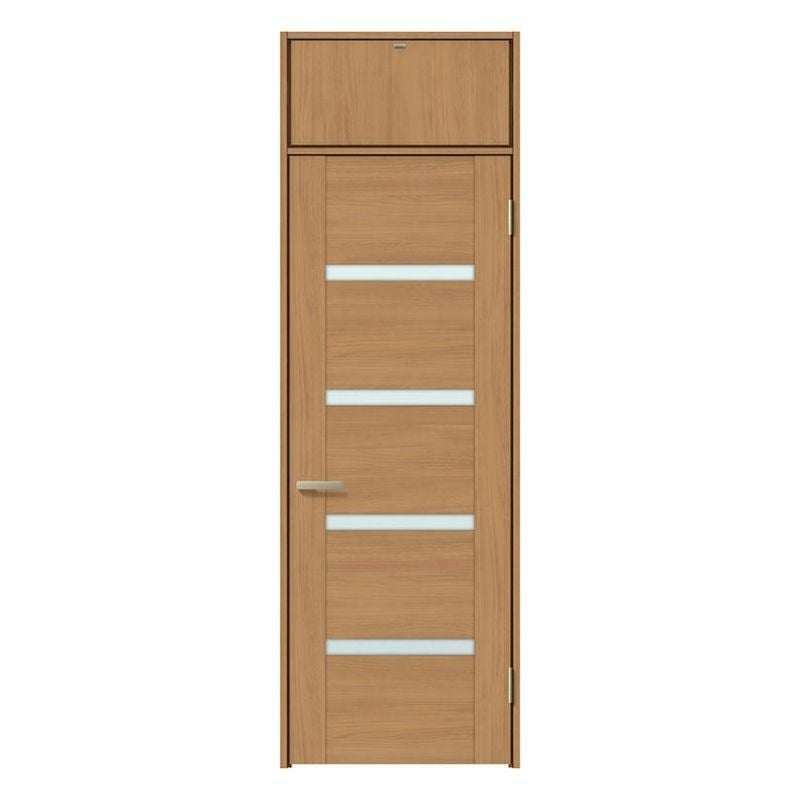 ランマ付 室内ドア ラシッサS LGR ケーシング付枠 0724 W780×H2400mm ガラス入りドア 錠付き/錠なし リクシル LIXIL ランマ ドア 屋内 セミオーダー 建具 ドア 木製 おしゃれ 室内ドア 交換 リフォーム DIY 【リフォームおたすけDIY】