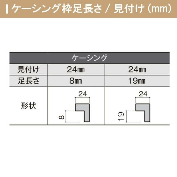 クローゼットドア 2枚 折れ戸 ラシッサ S ノンレールタイプ LAE 把手なし ケーシング枠 0720/08M20 収納 扉 収納 押し入れ 折戸 LIXIL/TOSTEM リビング建材 室内建具 扉 戸 DIY 8枚目