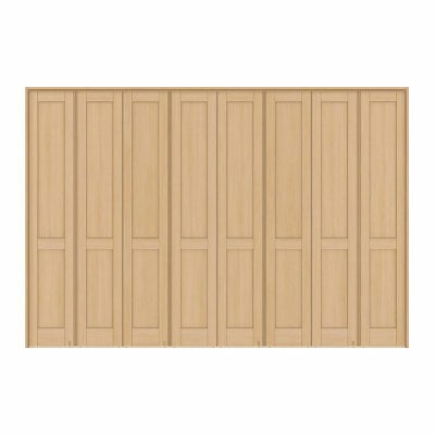 可動間仕切り 8枚建 折れ戸 ラシッサS パネルタイプ LAA ケーシング枠 3423 W3386×H2306mm リクシル トステム 室内引き戸 折戸 ドア LIXIL/TOSTEM リビング建材 室内建具 居室ドア 戸 扉 リフォーム DIY