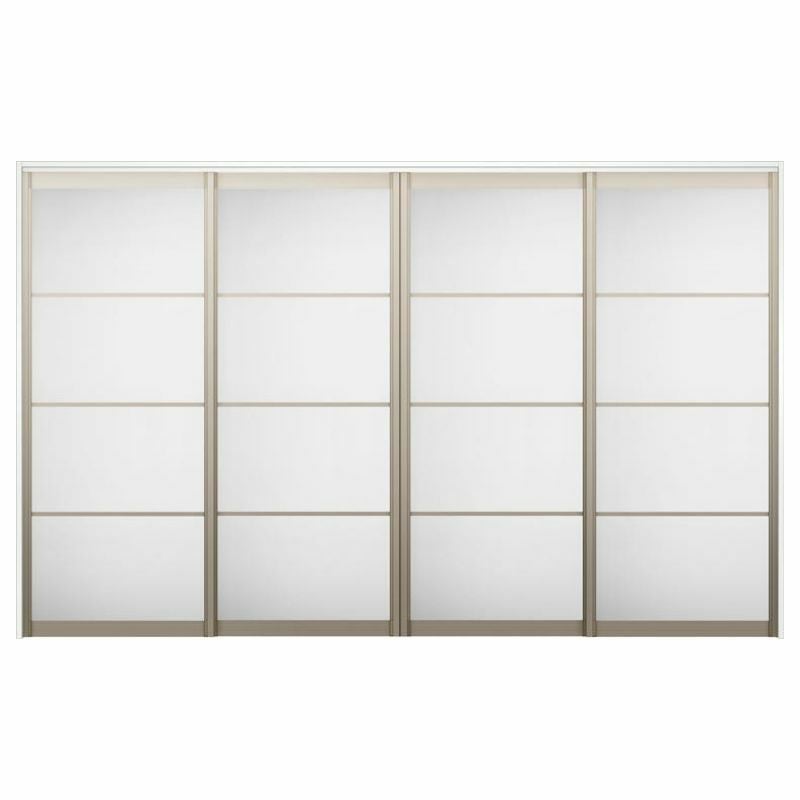 可動間仕切り 引き違い戸 4枚建 引戸上吊方式 ラシッサS アルミタイプ LZB ケーシング付枠 3220/3223 リクシル トステム 室内引き戸 上吊り 引違い戸 LIXIL/TOSTEM リビング建材 室内建具 居室ドア 戸 扉 リフォーム DIY