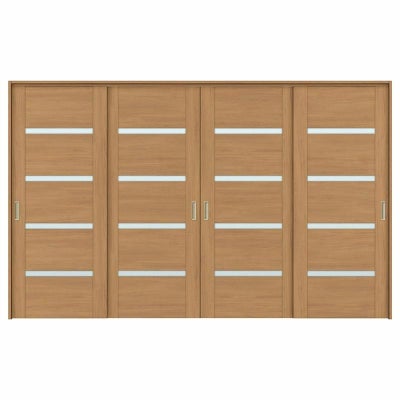 可動間仕切り 引き違い戸 4枚建 引戸上吊方式 ラシッサS ガラスタイプ LGR ケーシング付枠 3220/3223 リクシル トステム 室内引き戸 上吊り 引違い戸 LIXIL/TOSTEM リビング建材 室内建具 居室ドア 戸 扉 リフォーム DIY