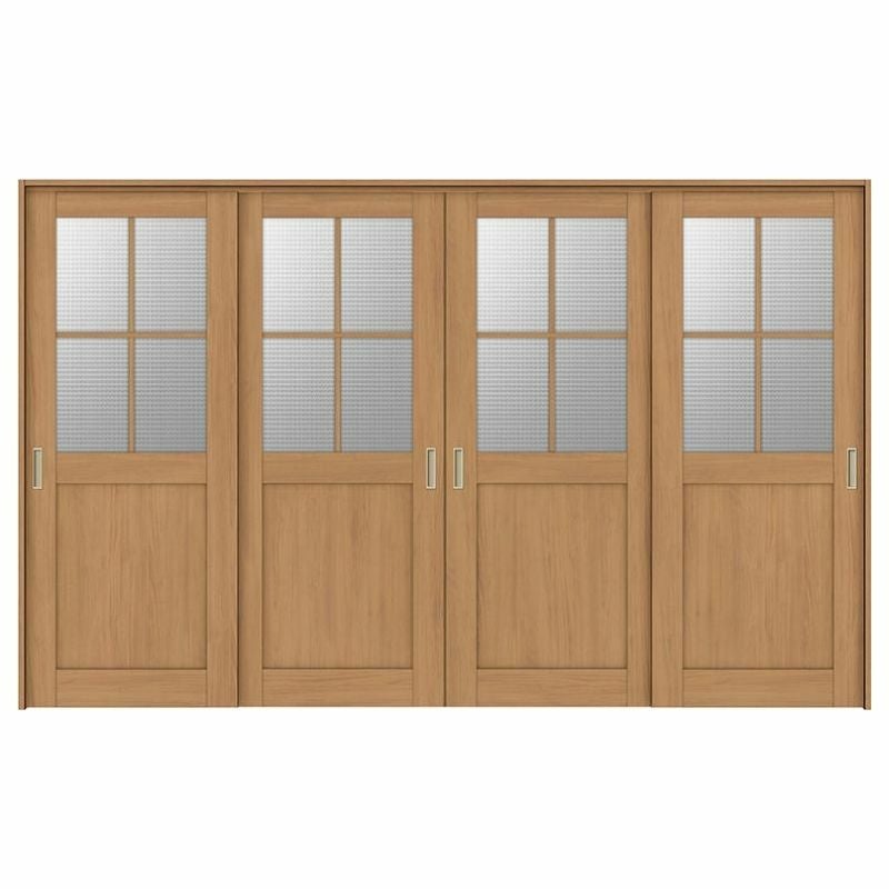 可動間仕切り 引き違い戸 4枚建 引戸上吊方式 ラシッサS ガラスタイプ LGH ケーシング付枠 3220/3223 リクシル トステム 室内引き戸 上吊り 引違い戸 LIXIL/TOSTEM リビング建材 室内建具 居室ドア 戸 扉 リフォーム DIY