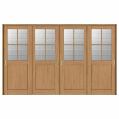 可動間仕切り 引き違い戸 4枚建 引戸上吊方式 ラシッサS ガラスタイプ LGH ケーシング付枠 3220/3223 リクシル トステム 室内引き戸 上吊り 引違い戸 LIXIL/TOSTEM リビング建材 室内建具 居室ドア 戸 扉 リフォーム DIY