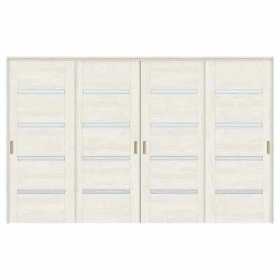 可動間仕切り 引き違い戸 4枚建 引戸上吊方式 ラシッサS ガラスタイプ LGR ノンケーシング枠 3220/3223 リクシル トステム 室内引き戸 上吊り 引違い戸 LIXIL/TOSTEM リビング建材 室内建具 居室ドア 戸 扉 リフォーム DIY