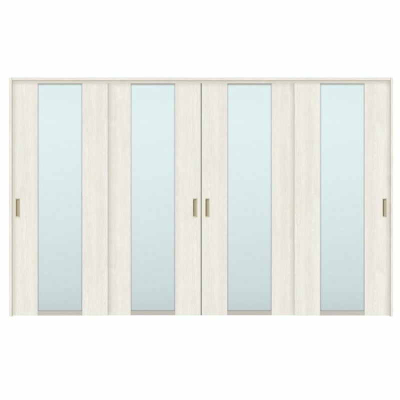 可動間仕切り 引き違い戸 4枚建 引戸上吊方式 ラシッサS ガラスタイプ LGN ノンケーシング枠 3220/3223 リクシル トステム 室内引き戸 上吊り 引違い戸 LIXIL/TOSTEM リビング建材 室内建具 居室ドア 戸 扉 リフォーム DIY