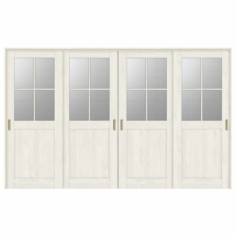 可動間仕切り 引き違い戸 4枚建 引戸上吊方式 ラシッサS ガラスタイプ LGH ノンケーシング枠 3220/3223 リクシル トステム 室内引き戸 上吊り 引違い戸 LIXIL/TOSTEM リビング建材 室内建具 居室ドア 戸 扉 リフォーム DIY