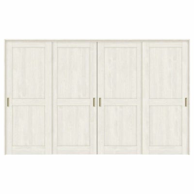 可動間仕切り 引き違い戸 4枚建 引戸上吊方式 ラシッサS パネルタイプ LAH ノンケーシング枠 3220/3223 リクシル トステム 室内引き戸 上吊り 引違い戸 LIXIL/TOSTEM リビング建材 室内建具 居室ドア 戸 扉 リフォーム DIY