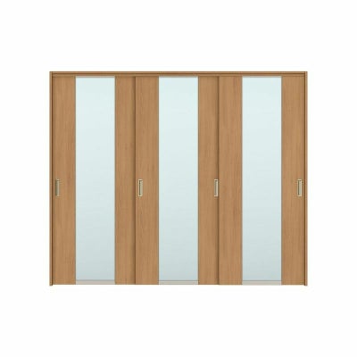 可動間仕切り 引き違い戸 3枚建 引戸上吊方式 ラシッサS ガラスタイプ LGN ケーシング付枠 2420/2423 リクシル トステム 室内引き戸 上吊り 引違い戸 LIXIL/TOSTEM リビング建材 室内建具 居室ドア 戸 扉 リフォーム DIY