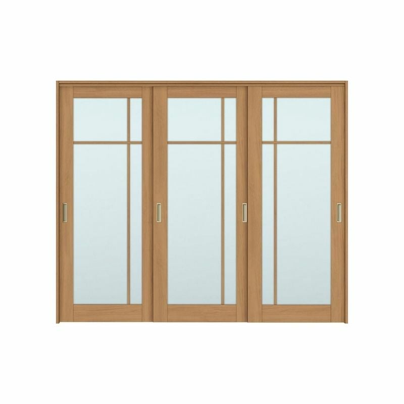 可動間仕切り 引き違い戸 3枚建 引戸上吊方式 ラシッサS ガラスタイプ LGK ケーシング付枠 2420/2423 リクシル トステム 室内引き戸 上吊り 引違い戸 LIXIL/TOSTEM リビング建材 室内建具 居室ドア 戸 扉 リフォーム DIY