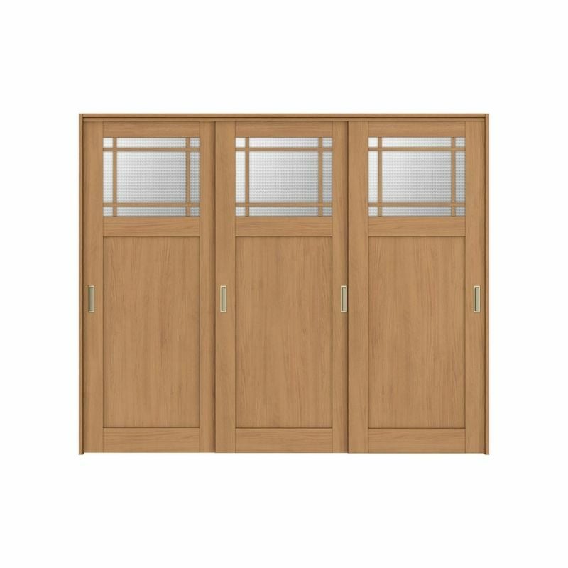 可動間仕切り 引き違い戸 3枚建 引戸上吊方式 ラシッサS ガラスタイプ LGJ ケーシング付枠 2420/2423 リクシル トステム 室内引き戸 上吊り 引違い戸 LIXIL/TOSTEM リビング建材 室内建具 居室ドア 戸 扉 リフォーム DIY