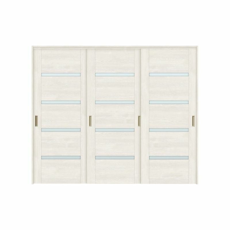 可動間仕切り 引き違い戸 3枚建 引戸上吊方式 ラシッサS ガラスタイプ LGR ノンケーシング枠 2420/2423 リクシル トステム 室内引き戸 上吊り 引違い戸 LIXIL/TOSTEM リビング建材 室内建具 居室ドア 戸 扉 リフォーム DIY