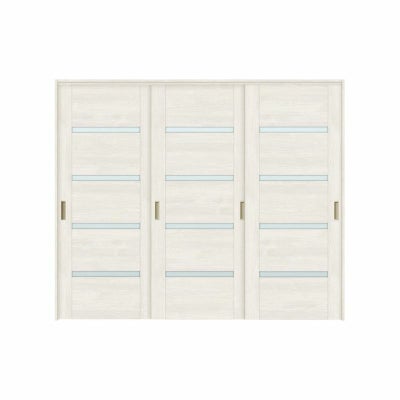 可動間仕切り 引き違い戸 3枚建 引戸上吊方式 ラシッサS ガラスタイプ LGR ノンケーシング枠 2420/2423 リクシル トステム 室内引き戸 上吊り 引違い戸 LIXIL/TOSTEM リビング建材 室内建具 居室ドア 戸 扉 リフォーム DIY