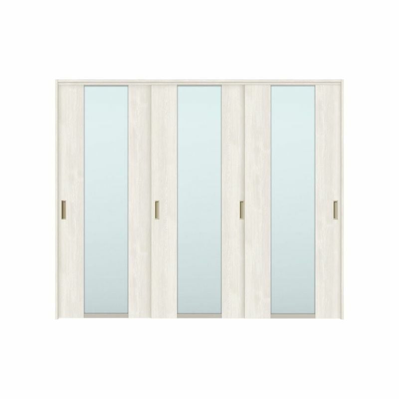 可動間仕切り 引き違い戸 3枚建 引戸上吊方式 ラシッサS ガラスタイプ LGN ノンケーシング枠 2420/2423 リクシル トステム 室内引き戸 上吊り 引違い戸 LIXIL/TOSTEM リビング建材 室内建具 居室ドア 戸 扉 リフォーム DIY