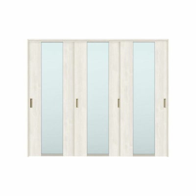 可動間仕切り 引き違い戸 3枚建 引戸上吊方式 ラシッサS ガラスタイプ LGN ノンケーシング枠 2420/2423 リクシル トステム 室内引き戸 上吊り 引違い戸 LIXIL/TOSTEM リビング建材 室内建具 居室ドア 戸 扉 リフォーム DIY