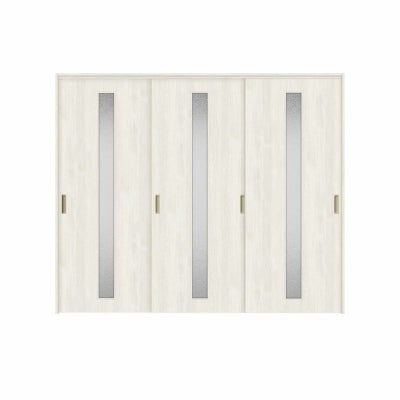 可動間仕切り 引き違い戸 3枚建 引戸上吊方式 ラシッサS ガラスタイプ LGA ノンケーシング枠 2420/2423 リクシル トステム 室内引き戸 上吊り 引違い戸 LIXIL/TOSTEM リビング建材 室内建具 居室ドア 戸 扉 リフォーム DIY