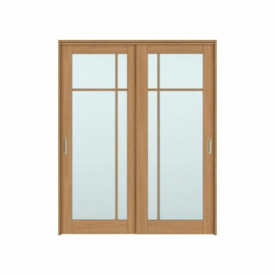 可動間仕切り 引き違い戸 2枚建 引戸上吊方式 ラシッサS ガラスタイプ LGK ケーシング付枠 1620/1623 リクシル トステム 室内引き戸 上吊り 引違い戸 LIXIL/TOSTEM リビング建材 室内建具 居室ドア 戸 扉 リフォーム DIY