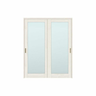 可動間仕切り 引き違い戸 2枚建 引戸上吊方式 ラシッサS ガラスタイプ LGK ノンケーシング枠 1620/1623 リクシル トステム 室内引き戸 上吊り 引違い戸 LIXIL/TOSTEM リビング建材 室内建具 居室ドア 戸 扉 リフォーム DIY