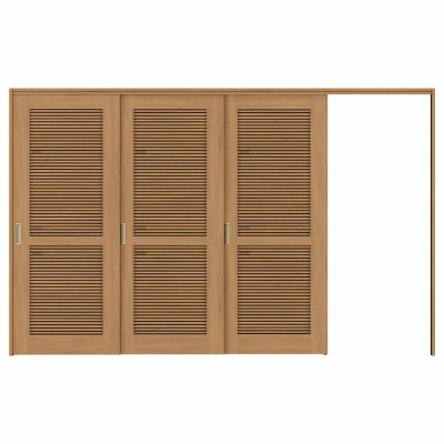 採風 可動間仕切り 片引き戸 3枚建 引戸上吊方式 ラシッサS 通風タイプ LTA ケーシング付枠 3220/3223 リクシル トステム 室内引き戸 上吊り片引戸 LIXIL/TOSTEM リビング建材 室内建具 居室ドア 戸 扉 リフォーム DIY