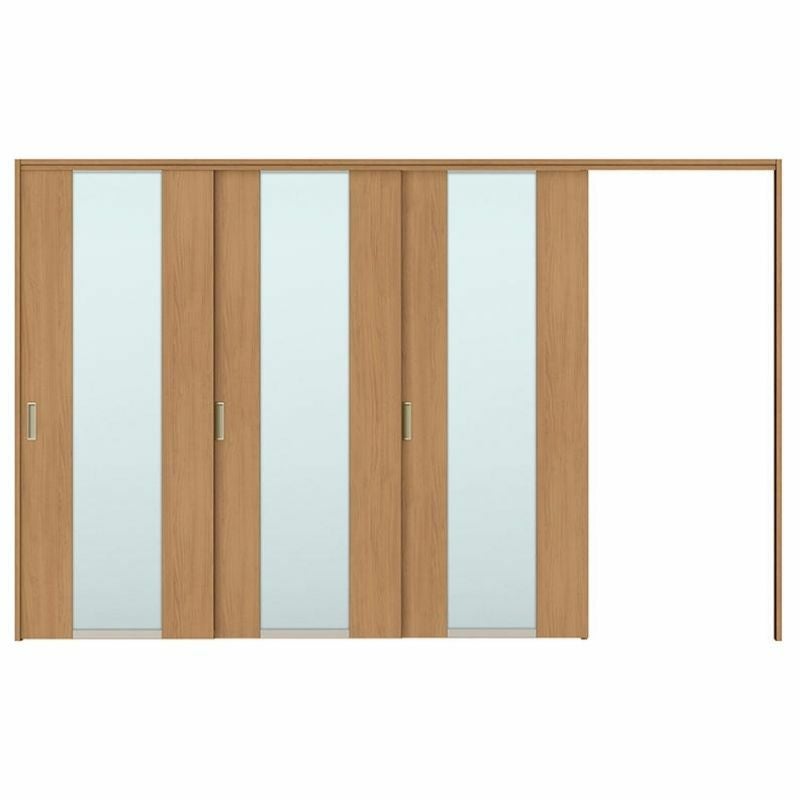 可動間仕切り 片引き戸 3枚建 引戸上吊方式 ラシッサS ガラスタイプ LGN ケーシング付枠 3220/3223 リクシル トステム 室内引き戸 上吊り片引戸 LIXIL/TOSTEM リビング建材 室内建具 居室ドア 戸 扉 リフォーム DIY