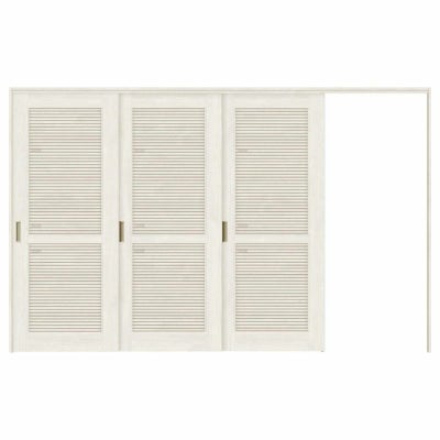 採風 可動間仕切り 片引き戸 3枚建 引戸上吊方式 ラシッサS 通風タイプ LTA ノンケーシング枠 3220/3223 リクシル トステム 室内引き戸 上吊り片引戸 LIXIL/TOSTEM リビング建材 室内建具 居室ドア 戸 扉 リフォーム DIY