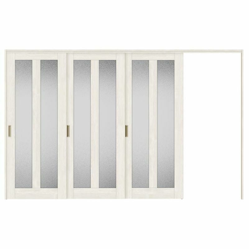 可動間仕切り 片引き戸 3枚建 引戸上吊方式 ラシッサS ガラスタイプ LGG ノンケーシング枠 3220/3223 リクシル トステム 室内引き戸 上吊り片引戸 LIXIL/TOSTEM リビング建材 室内建具 居室ドア 戸 扉 リフォーム DIY