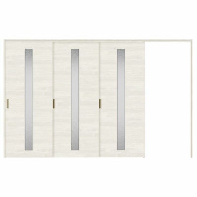 可動間仕切り 片引き戸 3枚建 引戸上吊方式 ラシッサS ガラスタイプ LGB ノンケーシング枠 3220/3223 リクシル トステム 室内引き戸 上吊り片引戸 LIXIL/TOSTEM リビング建材 室内建具 居室ドア 戸 扉 リフォーム DIY