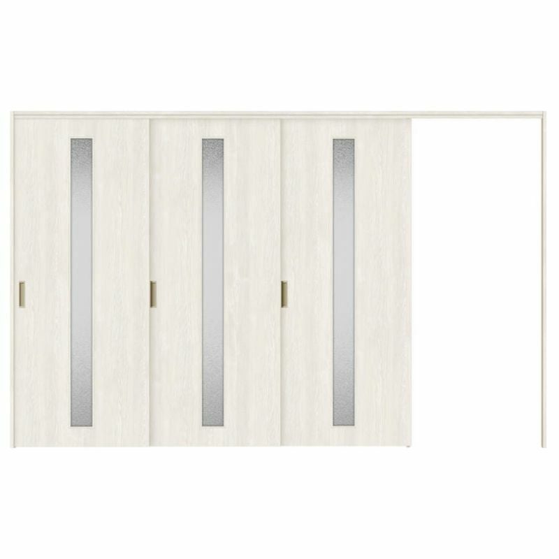 可動間仕切り 片引き戸 3枚建 引戸上吊方式 ラシッサS ガラスタイプ LGA ノンケーシング枠 3220/3223 リクシル トステム 室内引き戸 上吊り片引戸 LIXIL/TOSTEM リビング建材 室内建具 居室ドア 戸 扉 リフォーム DIY