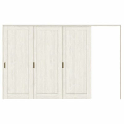 可動間仕切り 片引き戸 3枚建 引戸上吊方式 ラシッサS パネルタイプ LAG ノンケーシング枠 3220/3223 リクシル トステム 室内引き戸 上吊り片引戸 LIXIL/TOSTEM リビング建材 室内建具 居室ドア 戸 扉 リフォーム DIY