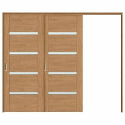 可動間仕切り 片引き戸 2枚建 引戸上吊方式 ラシッサS ガラスタイプ LGR ケーシング付枠 2420/2423 リクシル トステム 室内引き戸 上吊り片引戸 LIXIL/TOSTEM リビング建材 室内建具 居室ドア 戸 扉 リフォーム DIY