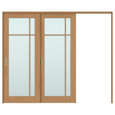 可動間仕切り 片引き戸 2枚建 引戸上吊方式 ラシッサS ガラスタイプ LGK ケーシング付枠 2420/2423 リクシル トステム 室内引き戸 上吊り片引戸 LIXIL/TOSTEM リビング建材 室内建具 居室ドア 戸 扉 リフォーム DIY