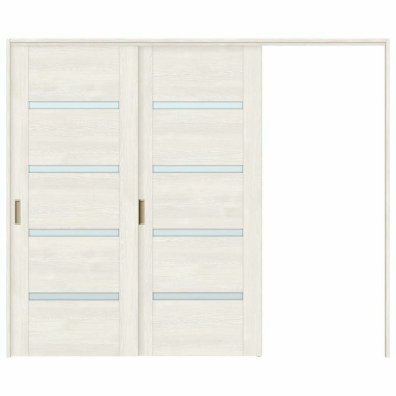 可動間仕切り 片引き戸 2枚建 引戸上吊方式 ラシッサS ガラスタイプ LGR ノンケーシング枠 2420/2423 リクシル トステム 室内引き戸 上吊り片引戸 LIXIL/TOSTEM リビング建材 室内建具 居室ドア 戸 扉 リフォーム DIY